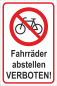 Preview: Fahrrad abstellen untersagt